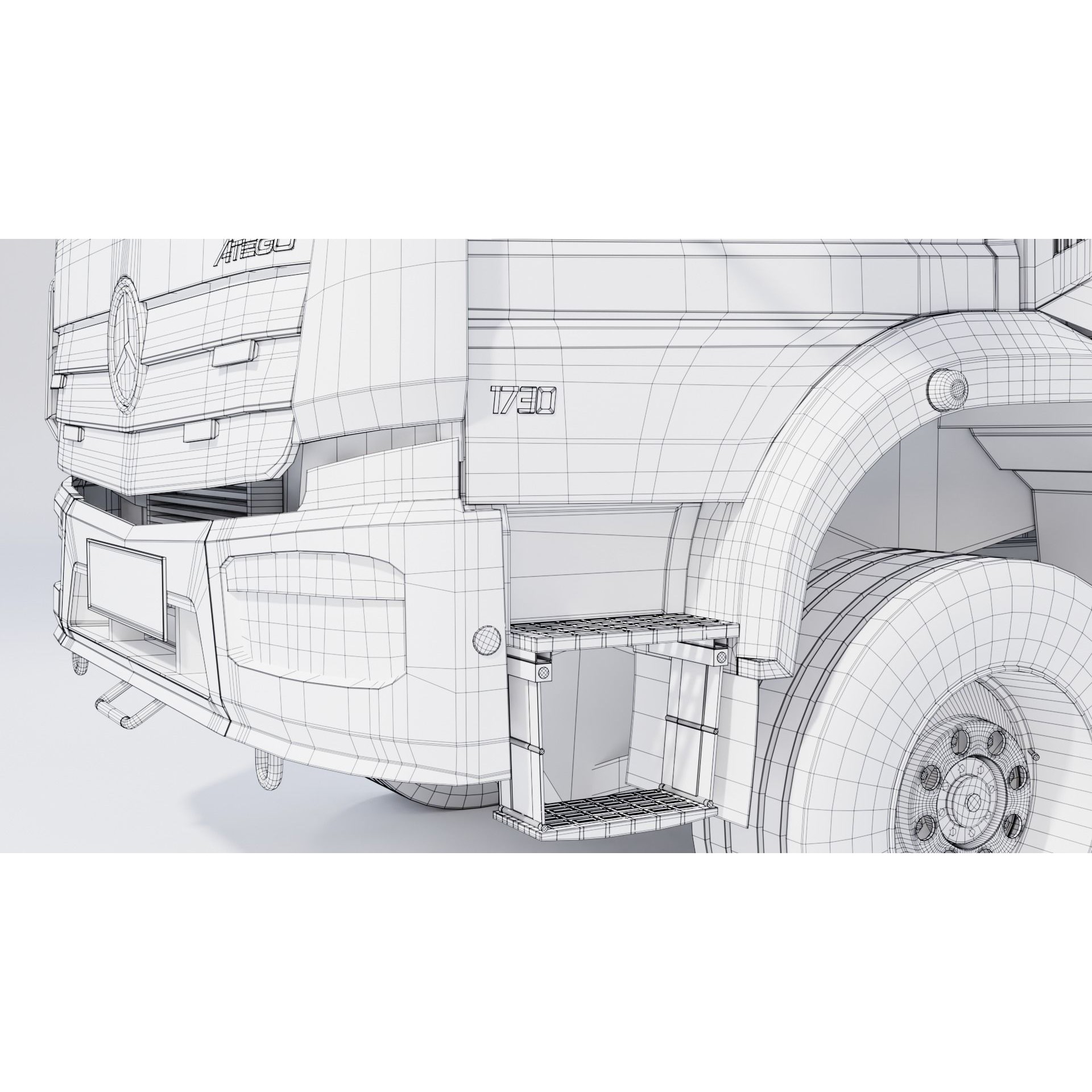 Rosenbauer AT Fire Truck - Rigged 3D Model - View 14