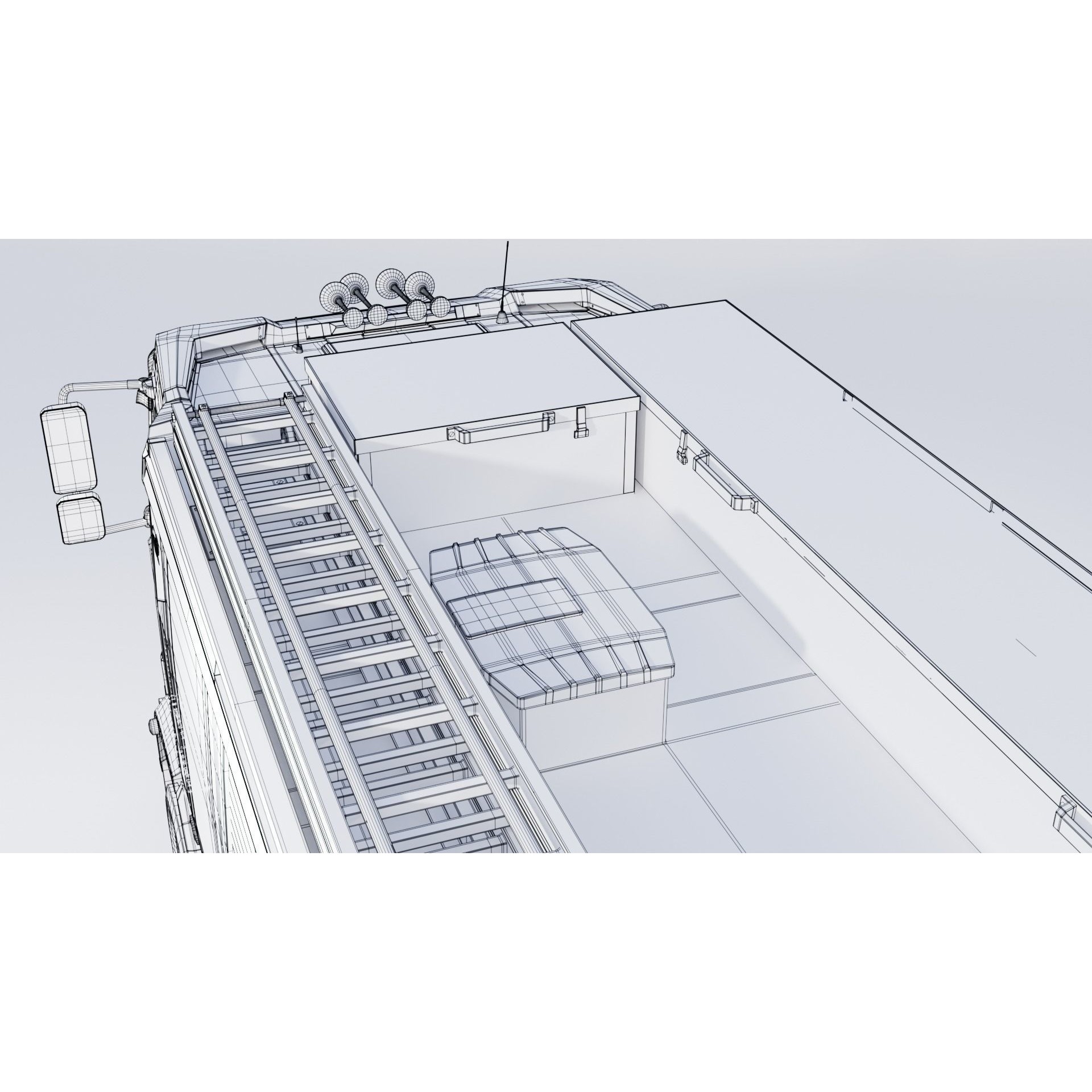 Rosenbauer AT Fire Truck - Rigged 3D Model - View 17