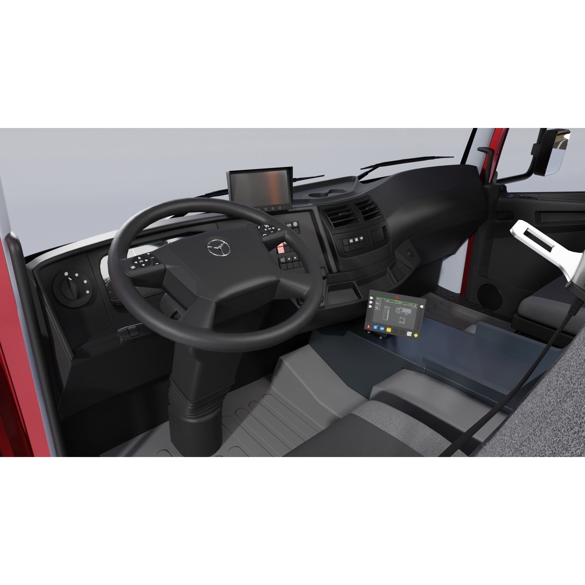 Rosenbauer AT Fire Truck - Rigged 3D Model - View 22