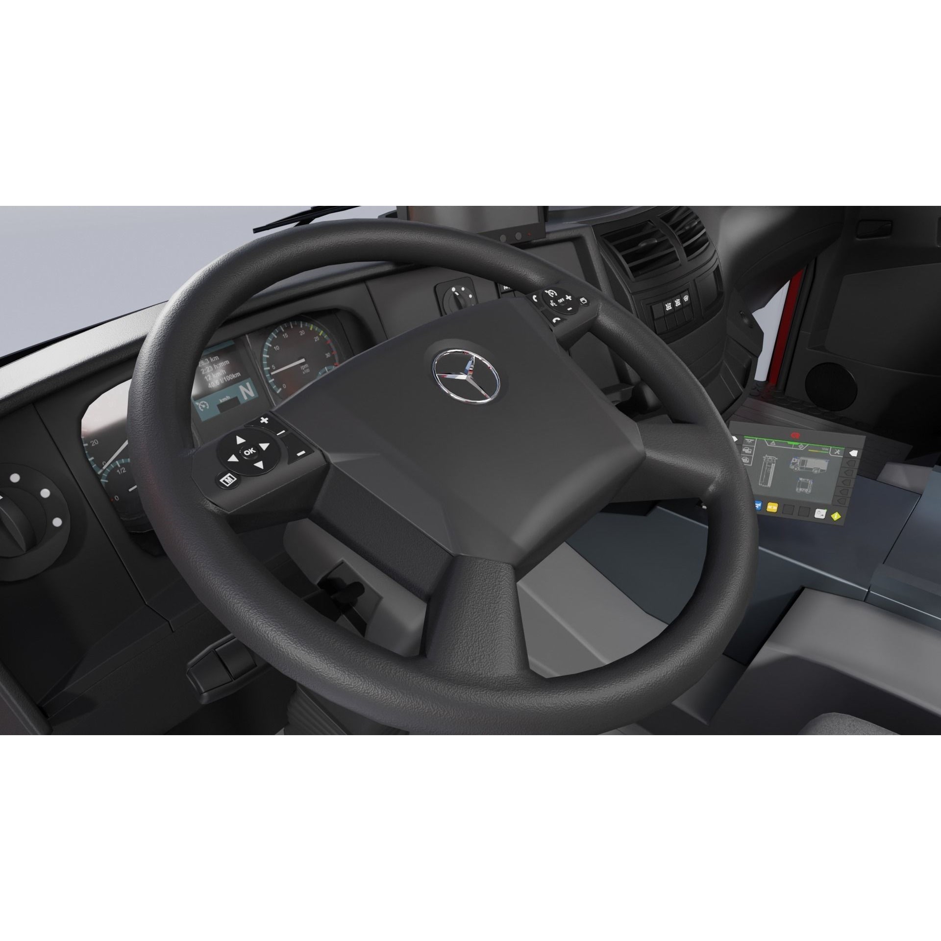 Rosenbauer AT Fire Truck - Rigged 3D Model - View 24