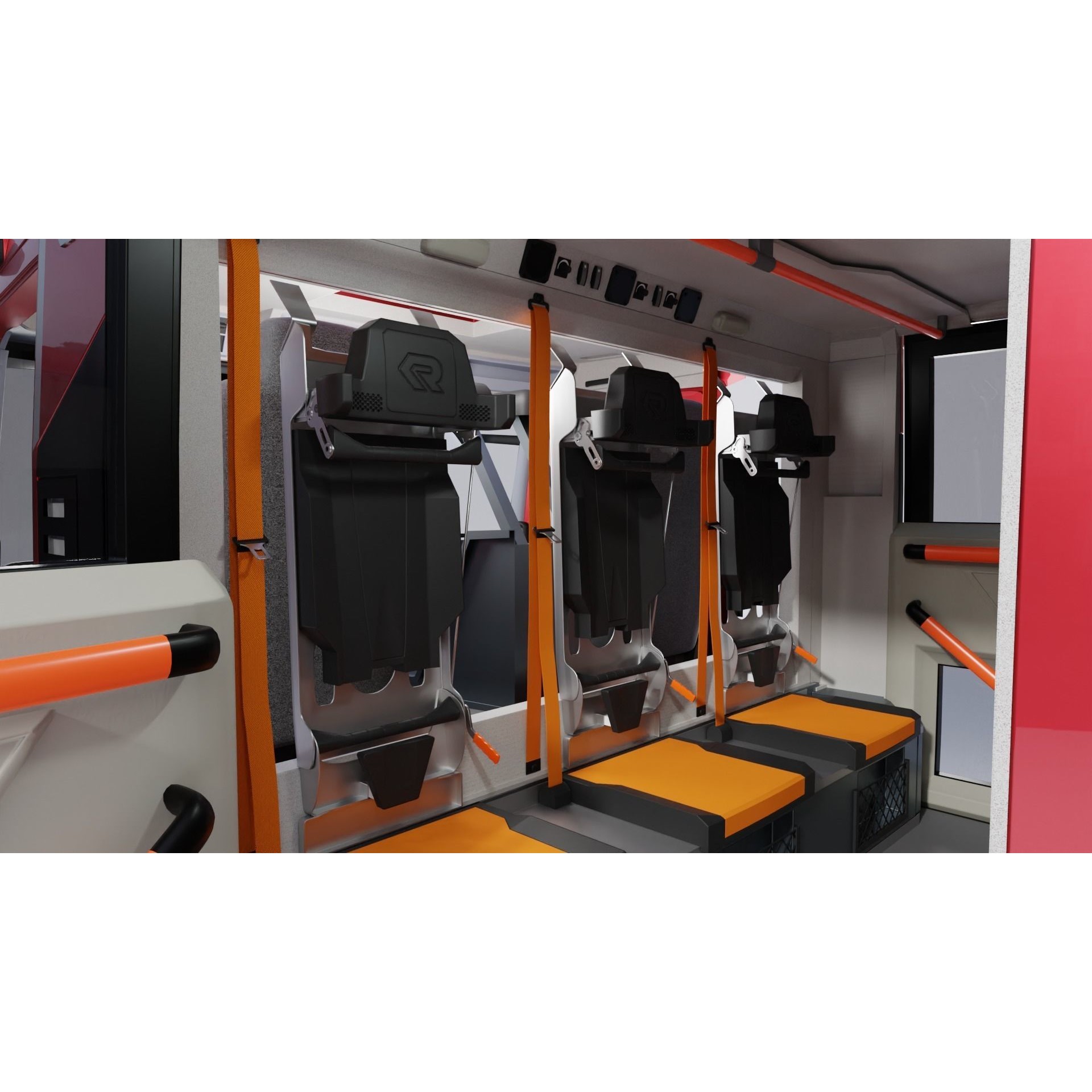 Rosenbauer AT Fire Truck - Rigged 3D Model - View 26