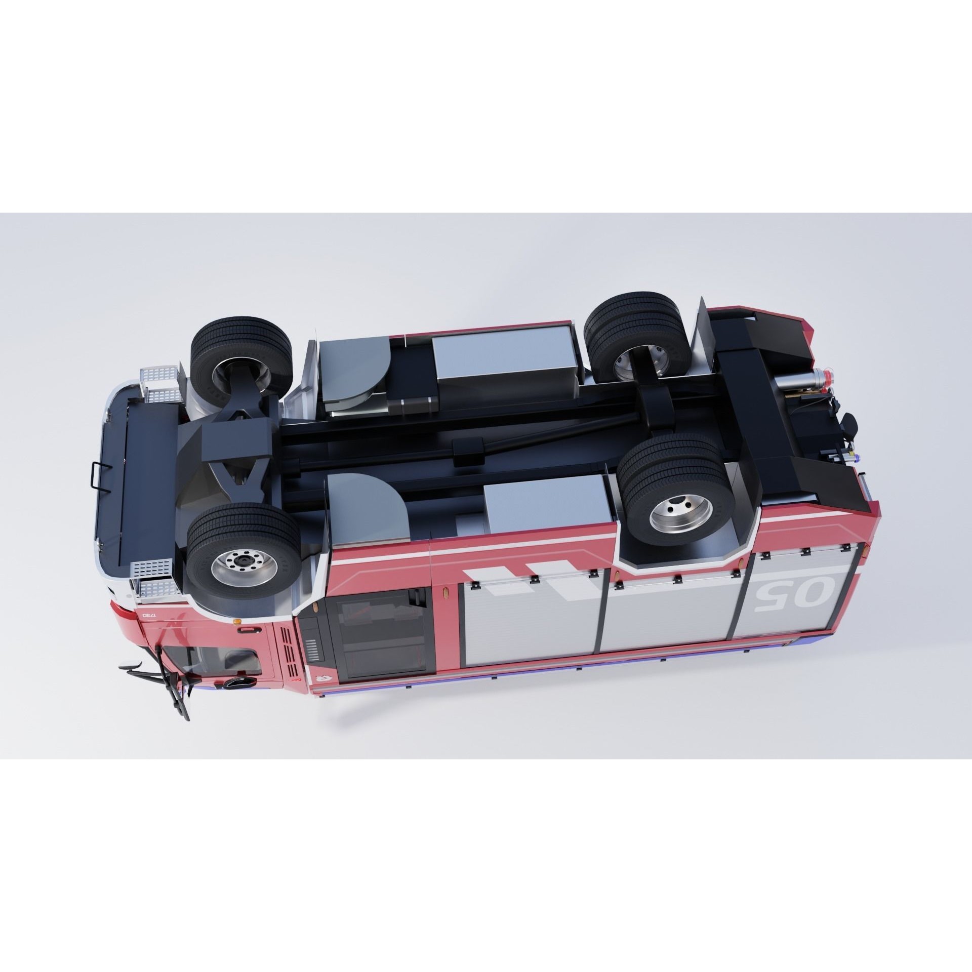 Rosenbauer AT Fire Truck - Rigged 3D Model - View 27