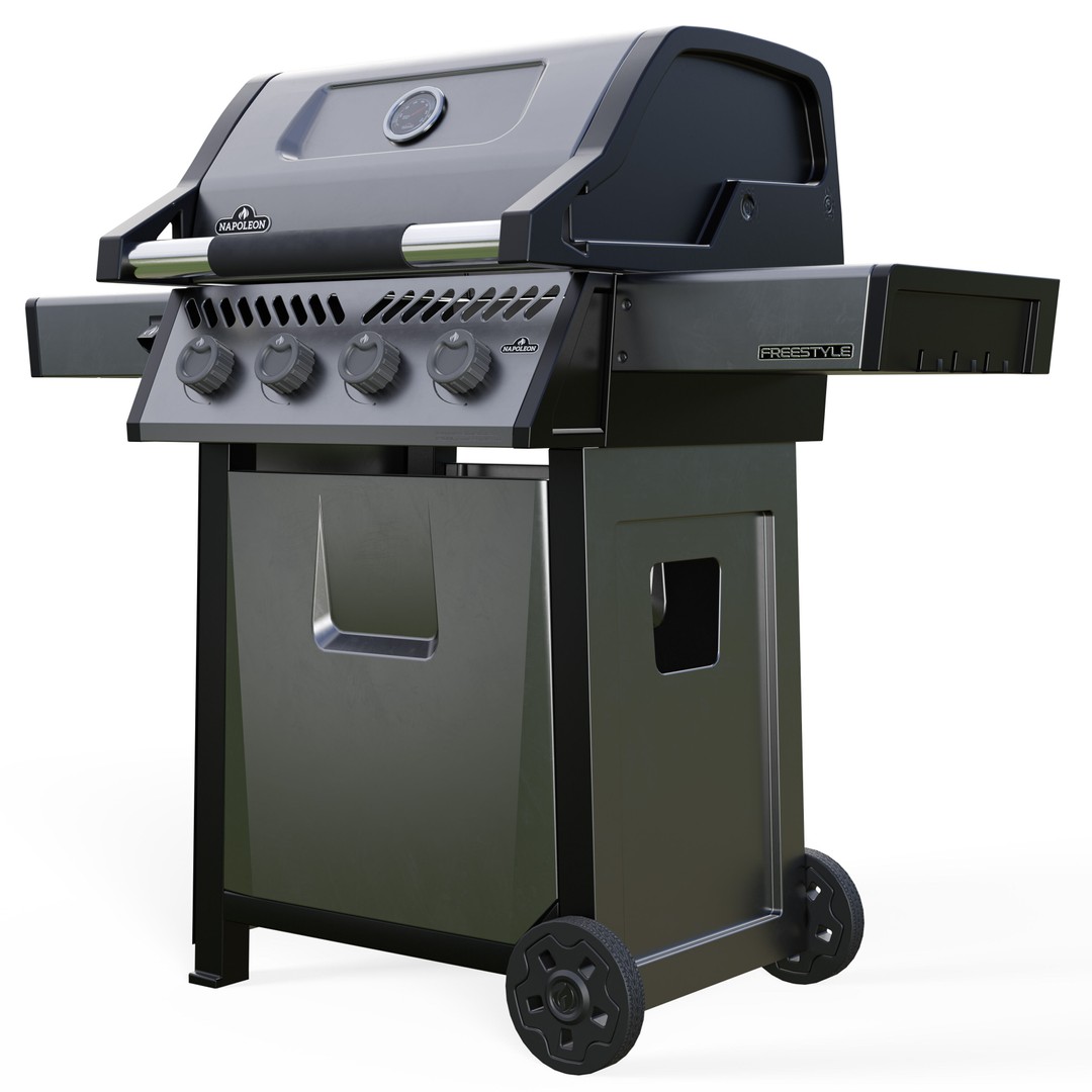 Napoleon Freestyle 425 Gas Grill 3D Model – Low Poly PBR Asset, FBX - View 4