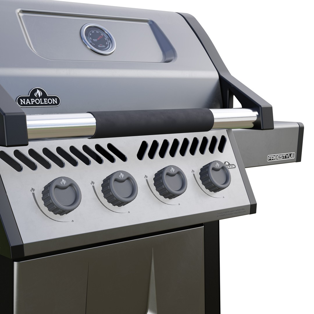 Napoleon Freestyle 425 Gas Grill 3D Model – Low Poly PBR Asset, FBX - View 7