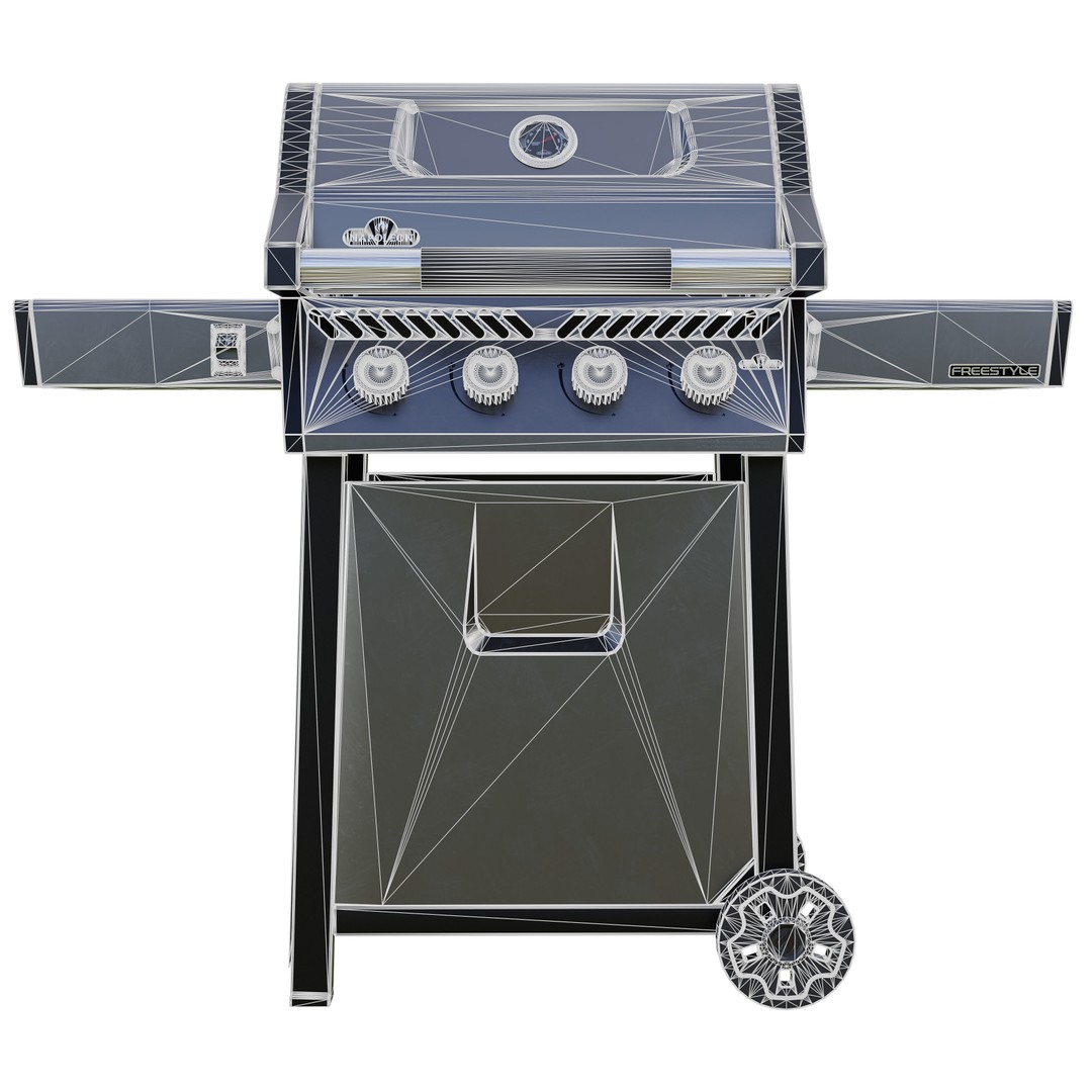 Napoleon Freestyle 425 Gas Grill 3D Model – Low Poly PBR Asset, FBX - View 8