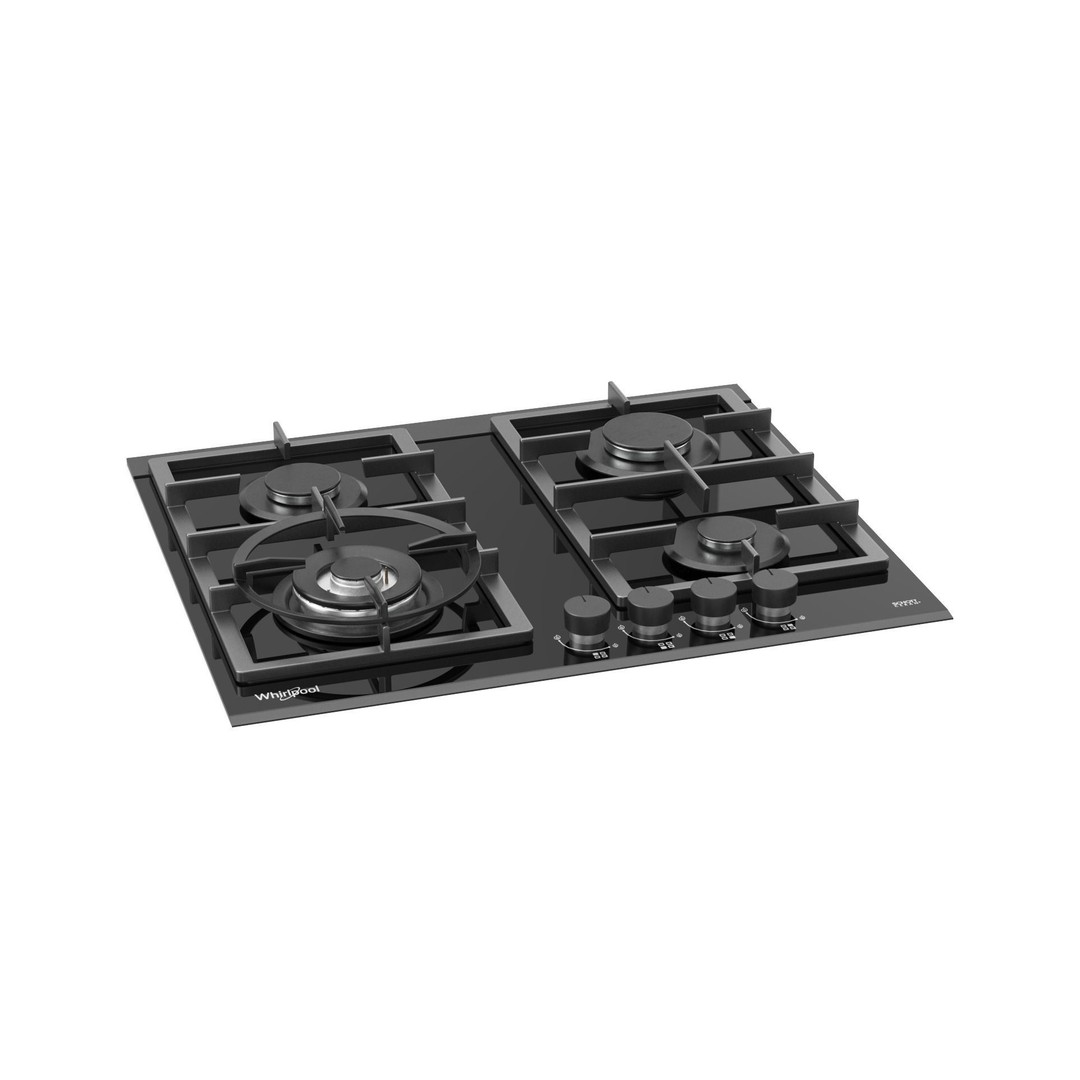 Whirlpool GGW610NBAUS 3D Model – High Poly Gas Cooktop, PBR Textures - View 3