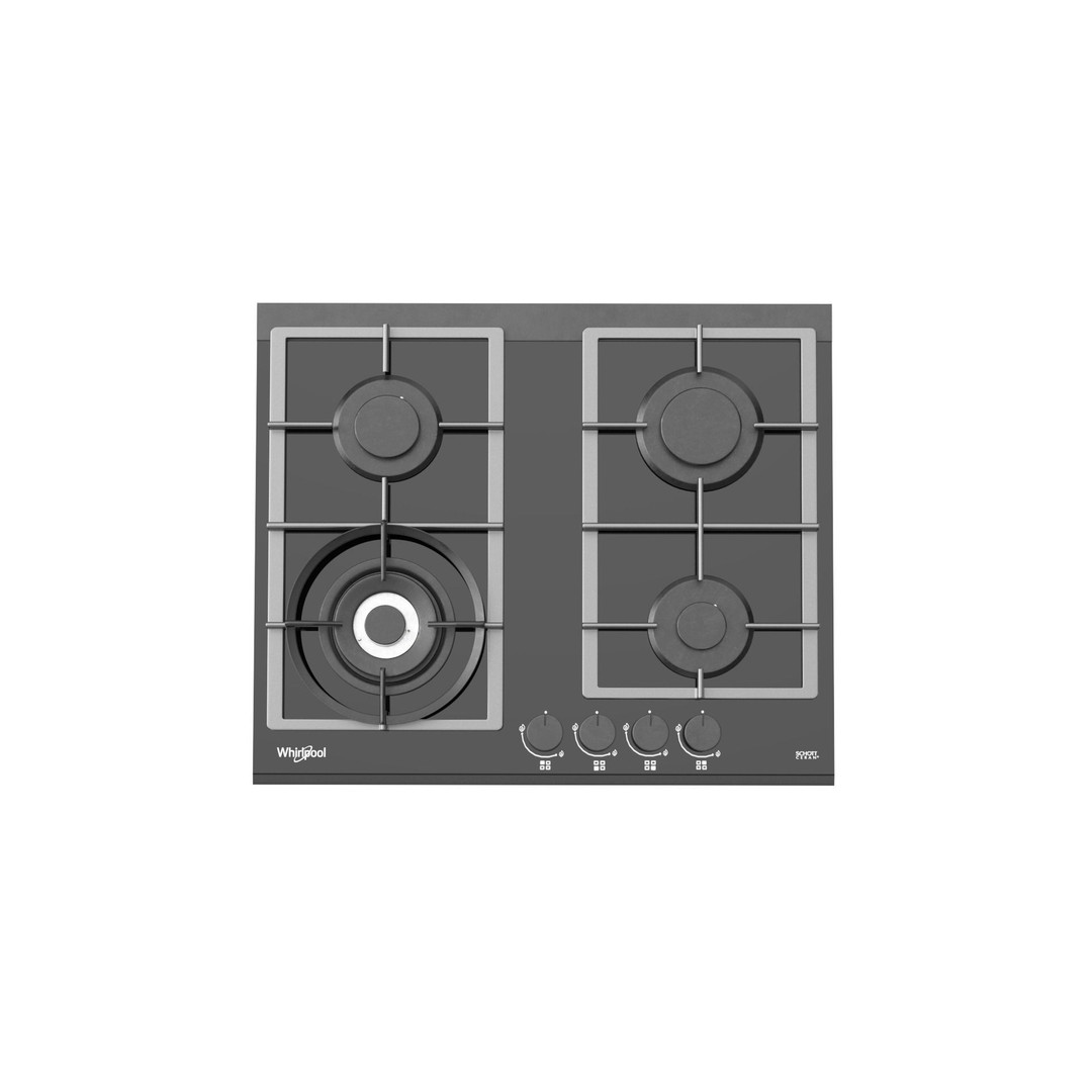 Whirlpool GGW610NBAUS 3D Model – High Poly Gas Cooktop, PBR Textures - View 5