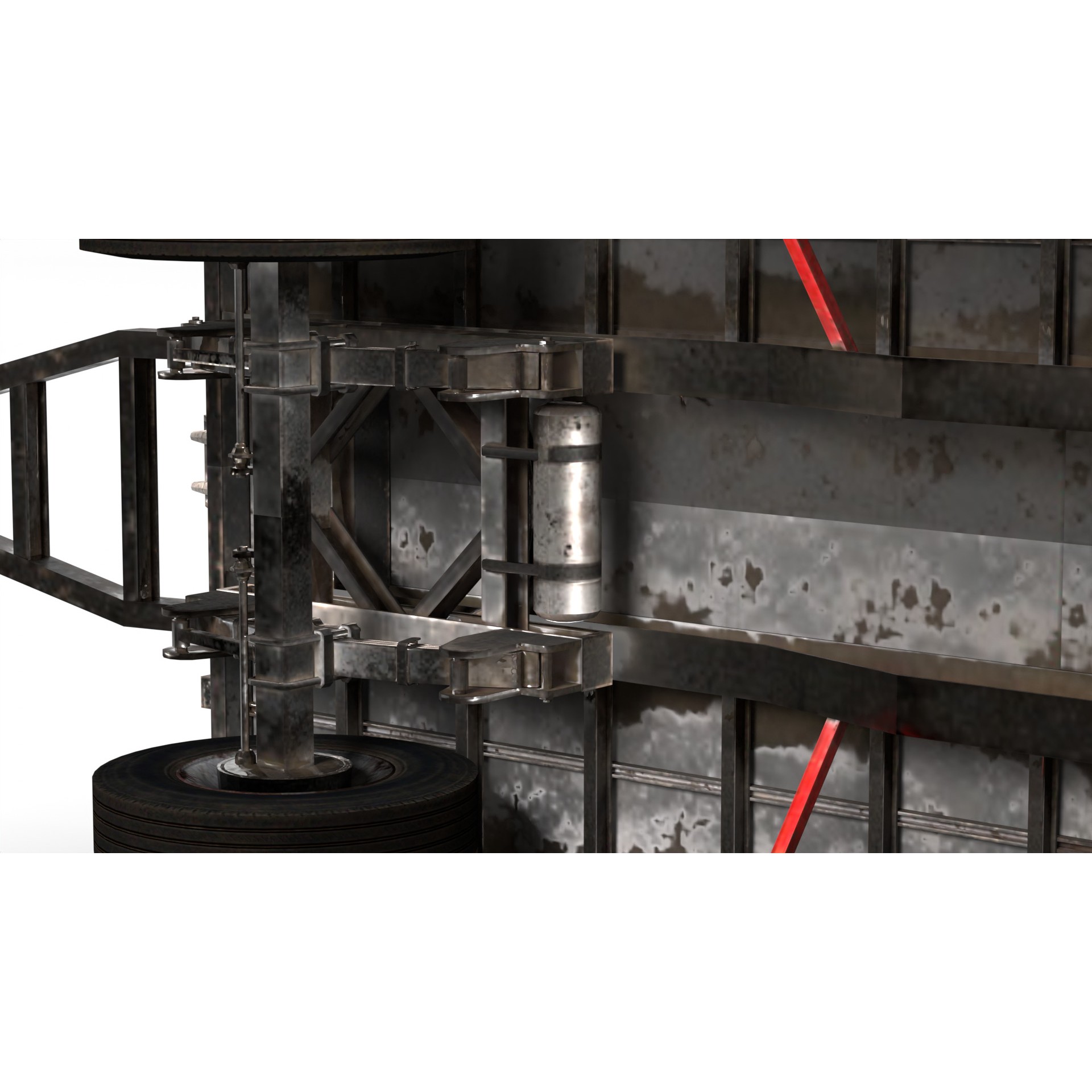 Farm Trailer - Game-Ready 3D Model - View 10