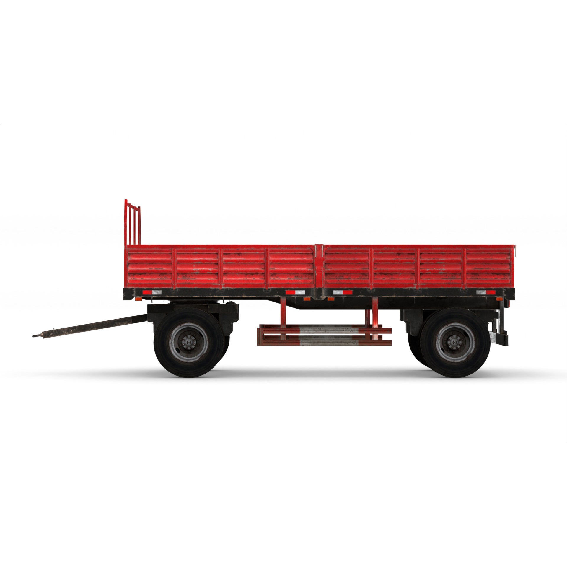 Farm Trailer - Game-Ready 3D Model - View 16