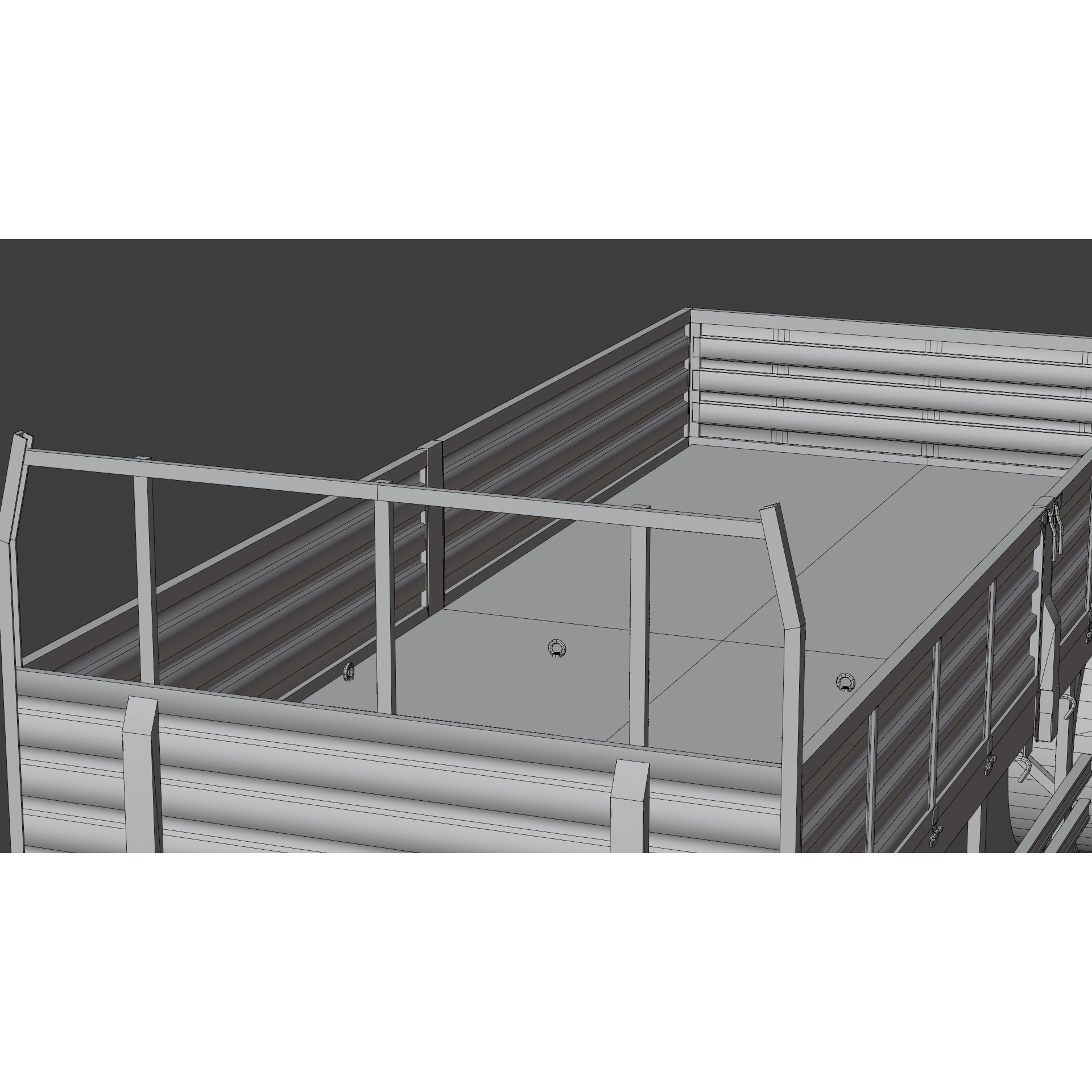 Farm Trailer - Game-Ready 3D Model - View 25