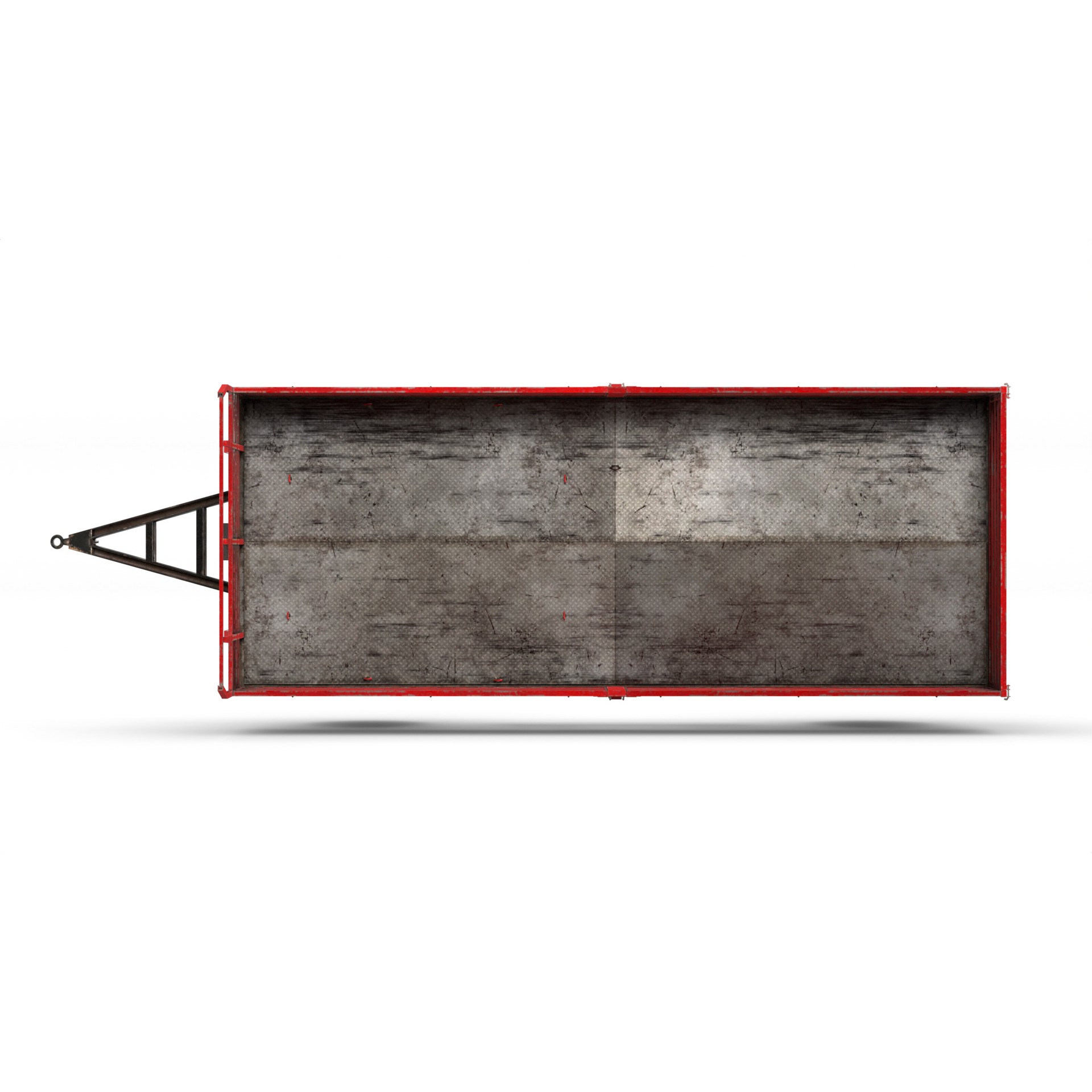 Farm Trailer - Game-Ready 3D Model - View 5