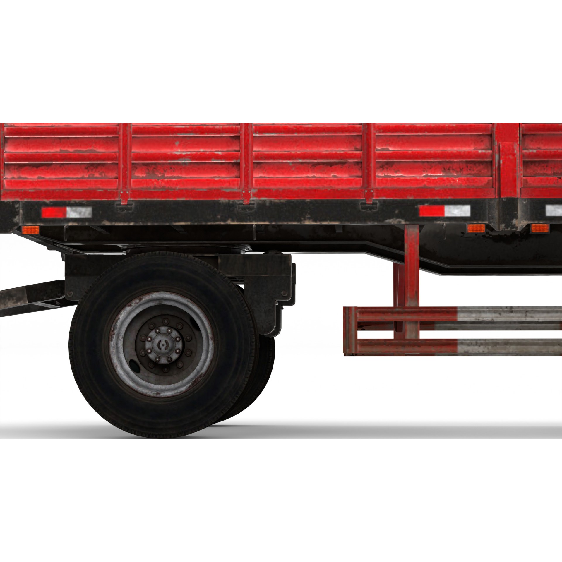 Farm Trailer - Game-Ready 3D Model - View 9