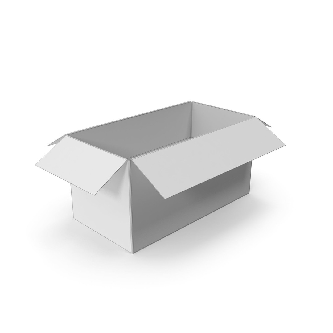 Cardboard Box 3D Model – Low Poly PBR Game Asset, FBX, OBJ - View 15
