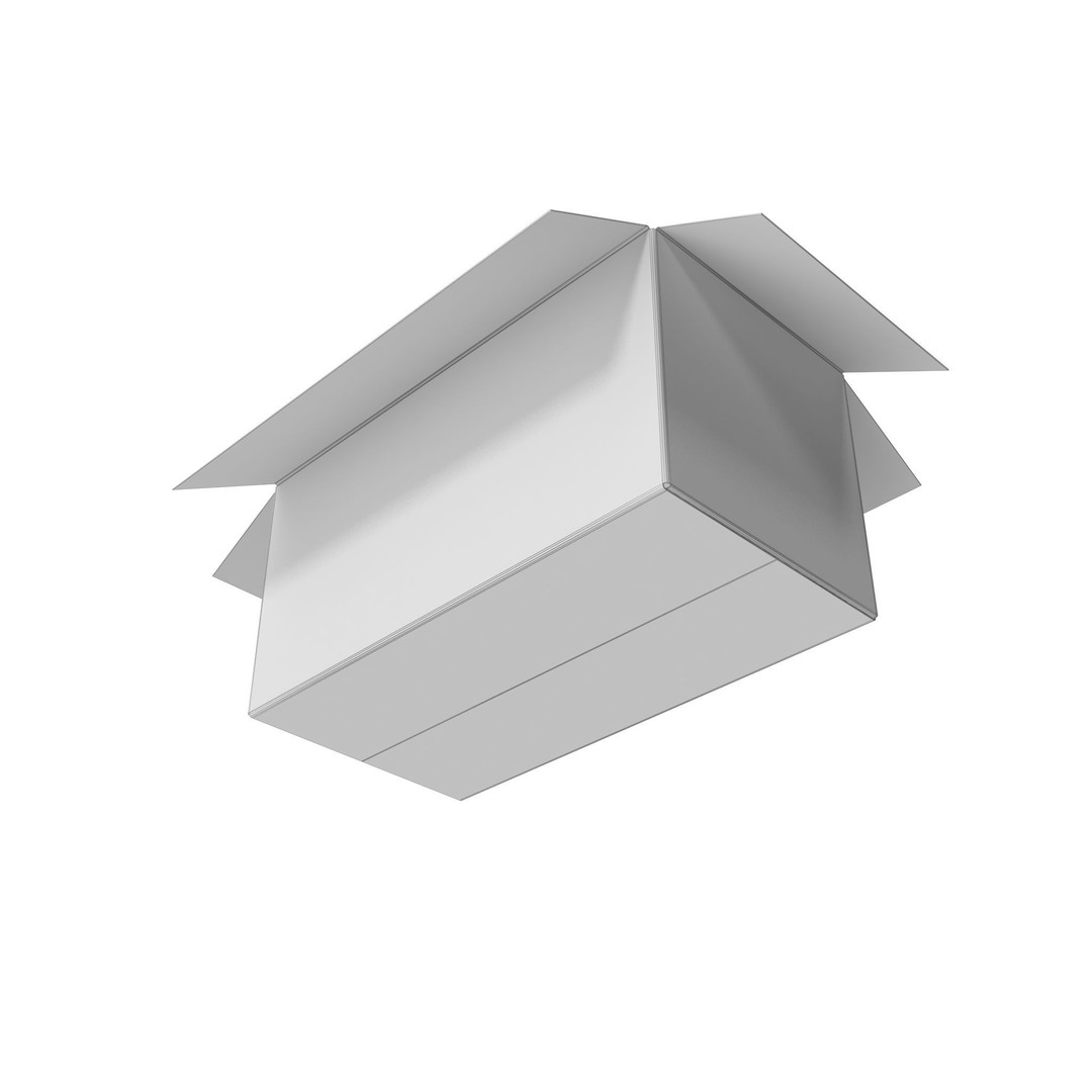 Cardboard Box 3D Model – Low Poly PBR Game Asset, FBX, OBJ - View 18