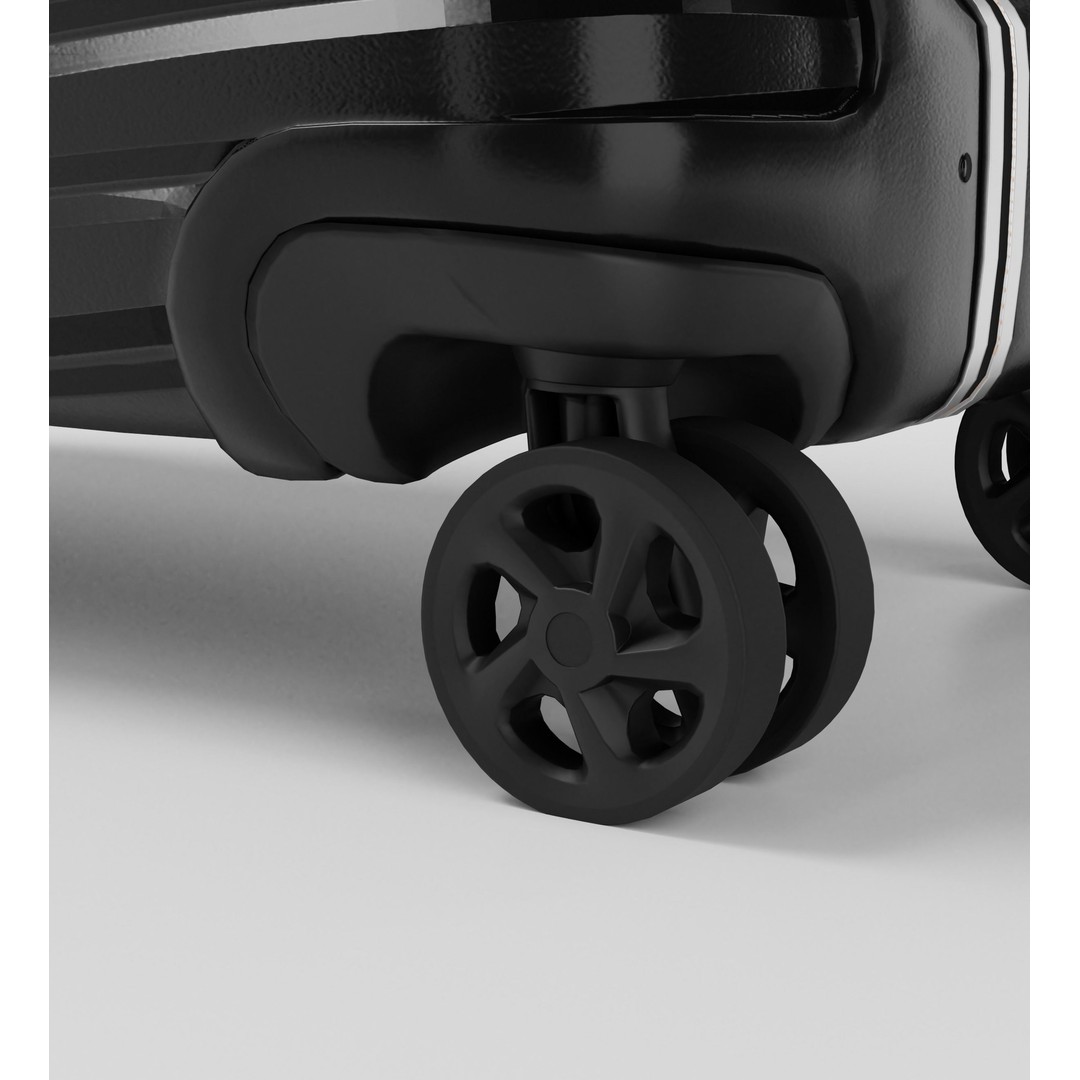 Modern Travel Suitcase 3D Model – Low Poly Game Asset, FBX - View 10
