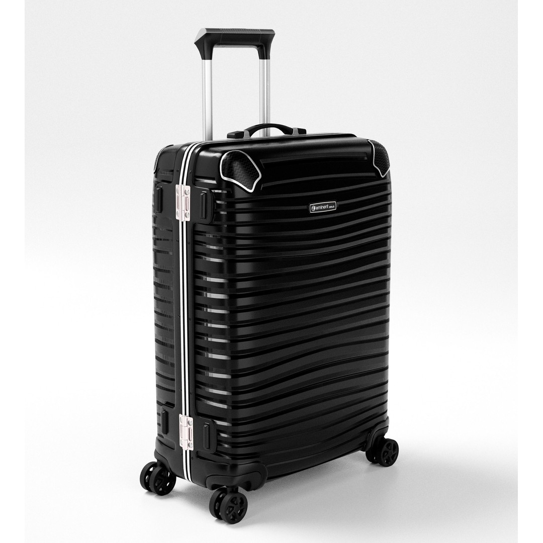 Modern Travel Suitcase 3D Model – Low Poly Game Asset, FBX - View 3