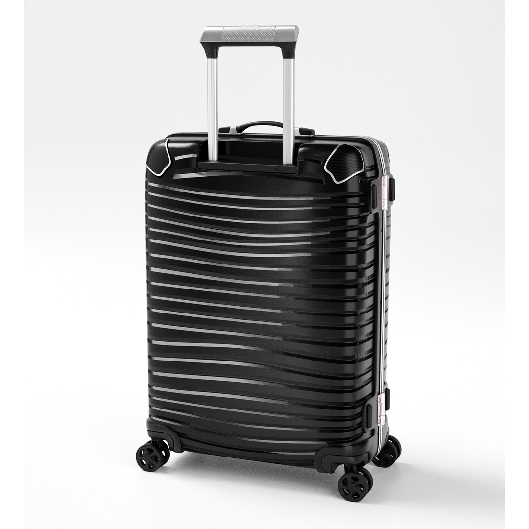 Modern Travel Suitcase 3D Model – Low Poly Game Asset, FBX - View 5