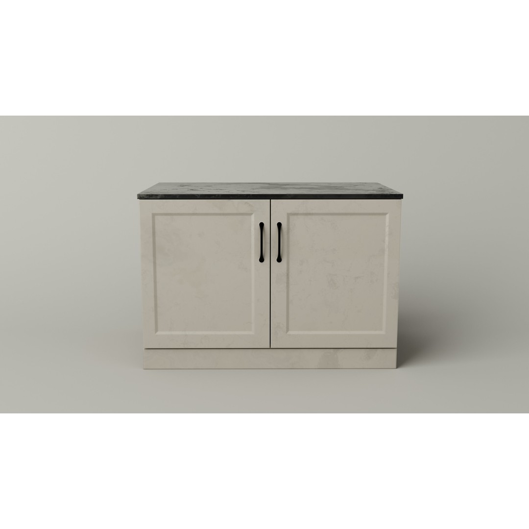 Kitchen Cabinet 3D Model – Low Poly PBR Game Asset, Blender & FBX - View 11