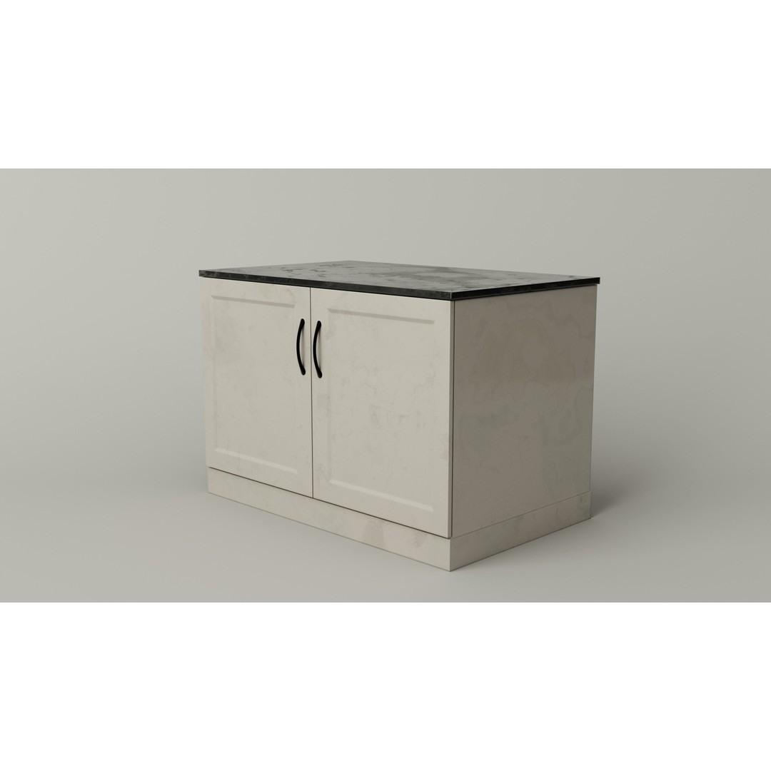Kitchen Cabinet 3D Model – Low Poly PBR Game Asset, Blender & FBX - View 13