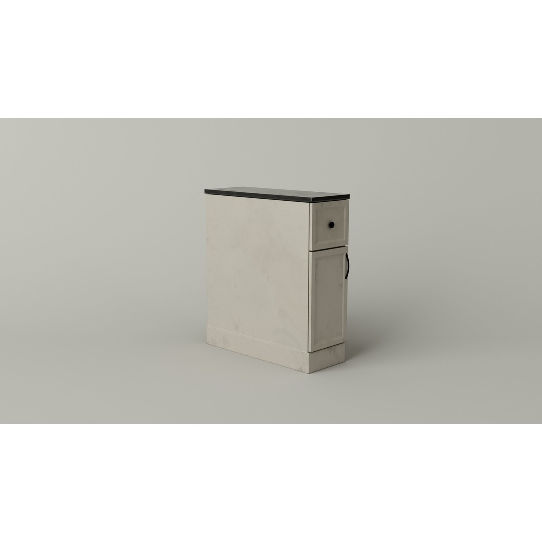 Kitchen Cabinet 3D Model – Low Poly PBR Game Asset, Blender & FBX - View 15