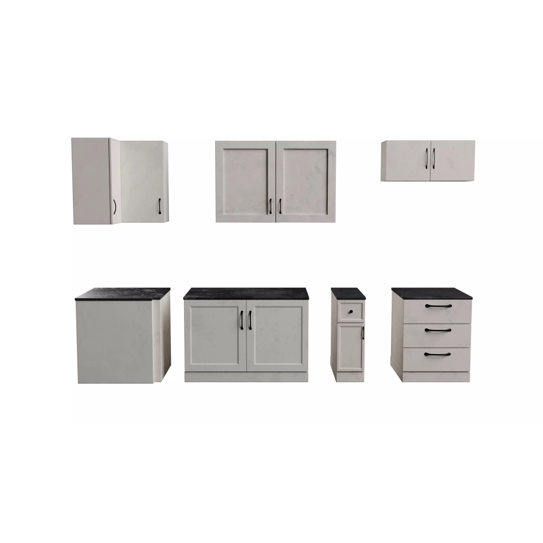 Kitchen Cabinet 3D Model – Low Poly PBR Game Asset, Blender & FBX - View 2