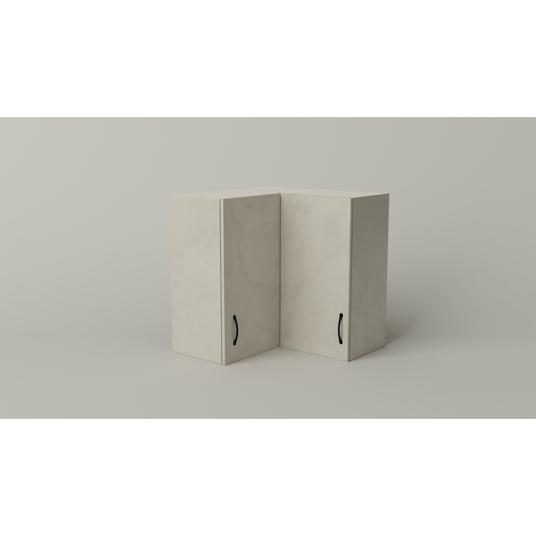 Kitchen Cabinet 3D Model – Low Poly PBR Game Asset, Blender & FBX - View 6