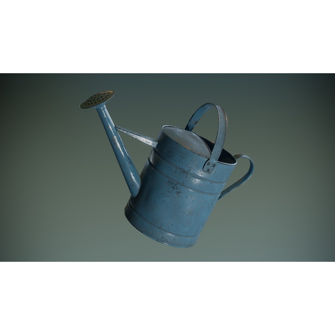 Watering Can 3D Model – Low Poly PBR Asset for Games and Visuals - View 3
