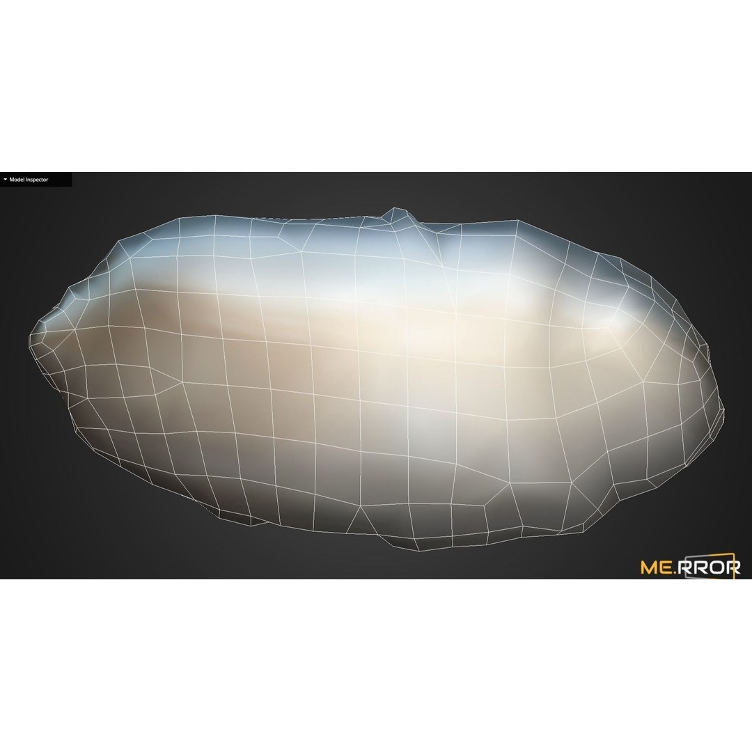 Salted Butter Roll Bread 3D Model – Low Poly Game Asset, FBX - View 16