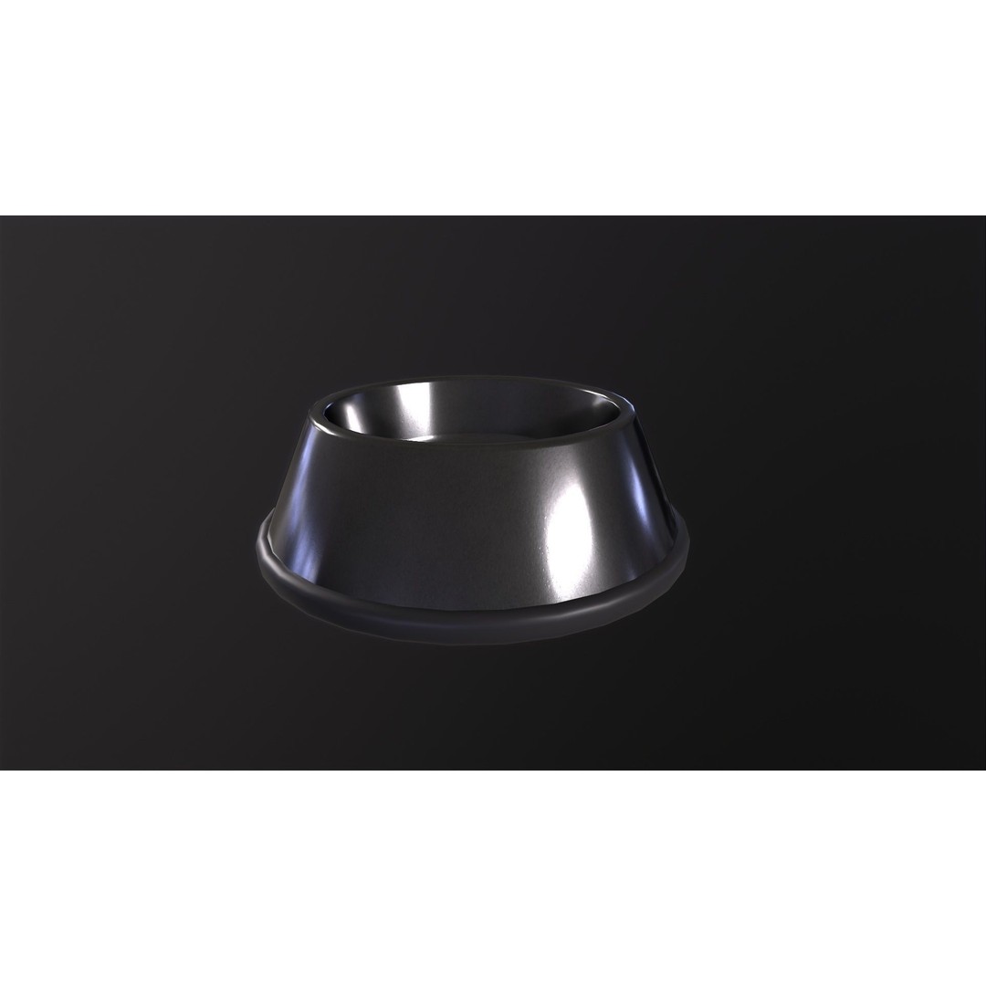 Food Bowl 3D Model – Low Poly Game Asset, PBR Textures, FBX, OBJ, Blender - View 5