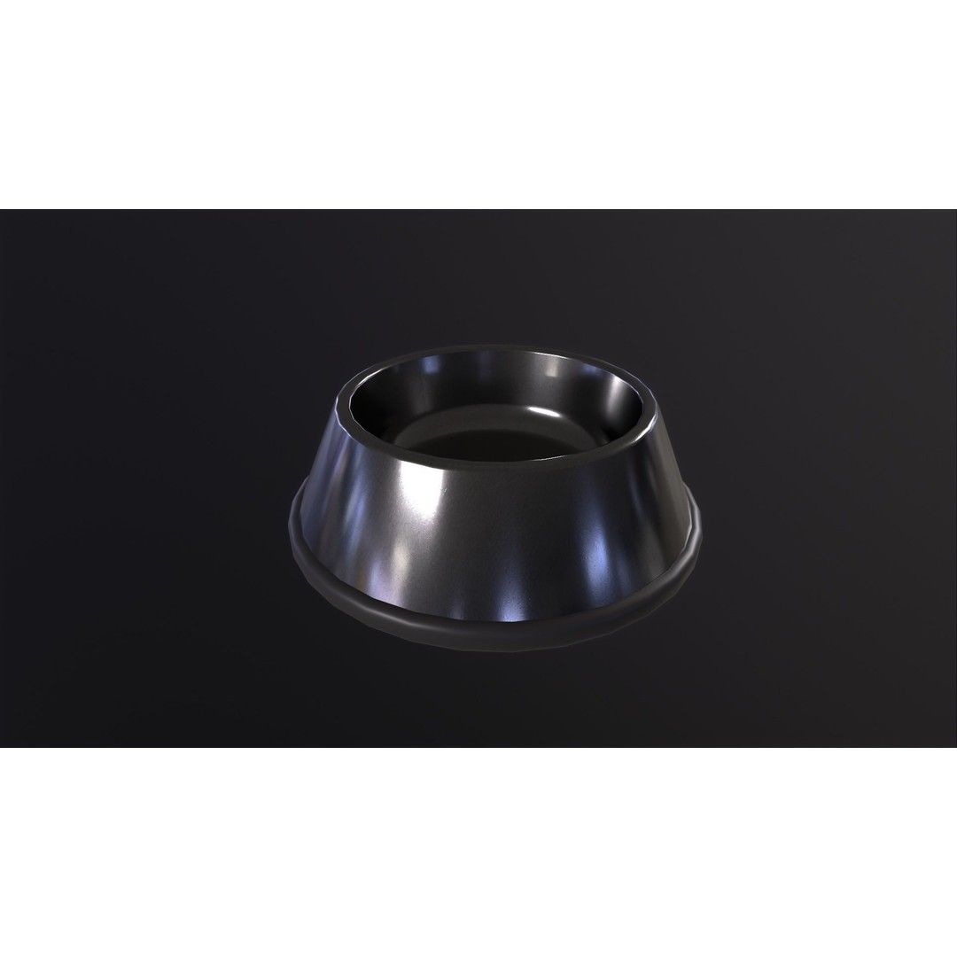 Food Bowl 3D Model – Low Poly Game Asset, PBR Textures, FBX, OBJ, Blender - View 7