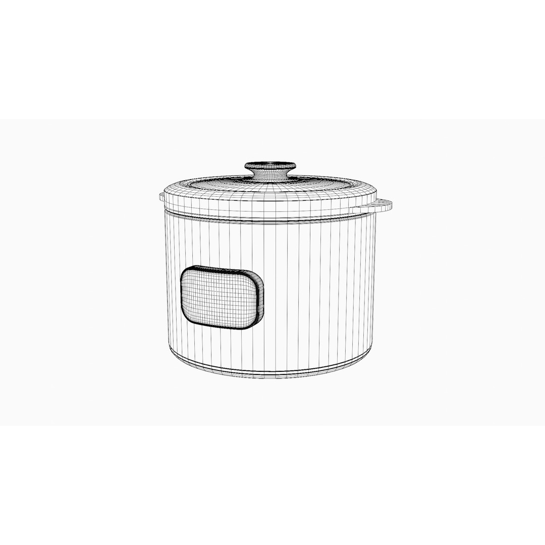 Low Poly Steamer 3D Model – Kitchen Appliance with PBR Textures, FBX - View 11