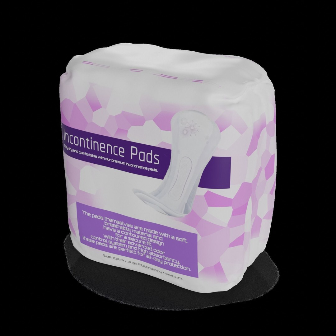 Incontinence Pads 3D Model – Realistic Household Asset, FBX
