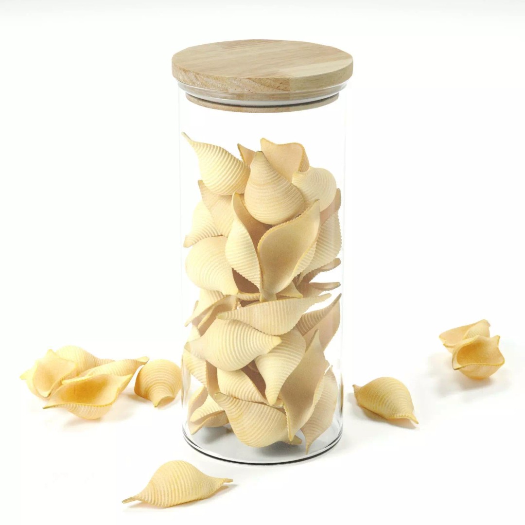Conchiglioni Rigate Pasta 3D Model – High Poly PBR Asset, FBX - View 2