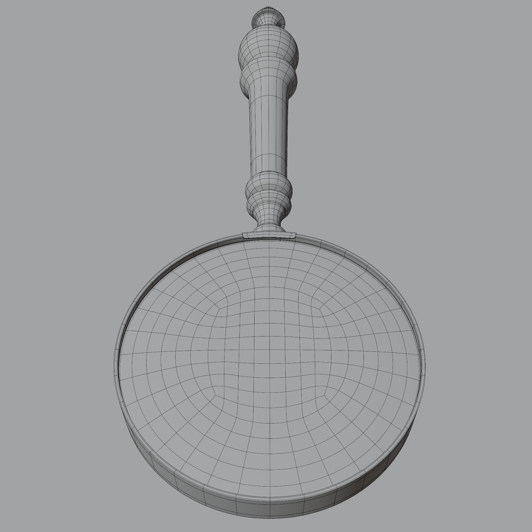 Handheld Magnifying Glass 3D Model – PBR Textured, Blender, FBX, OBJ - View 13