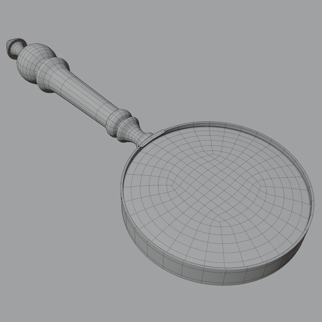 Handheld Magnifying Glass 3D Model – PBR Textured, Blender, FBX, OBJ - View 14