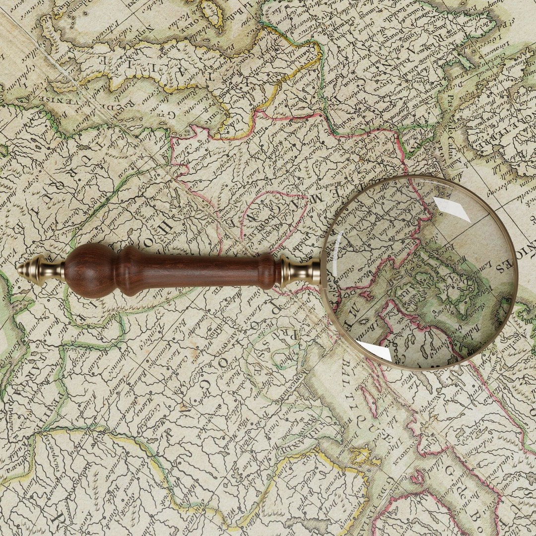 Handheld Magnifying Glass 3D Model – PBR Textured, Blender, FBX, OBJ - View 8
