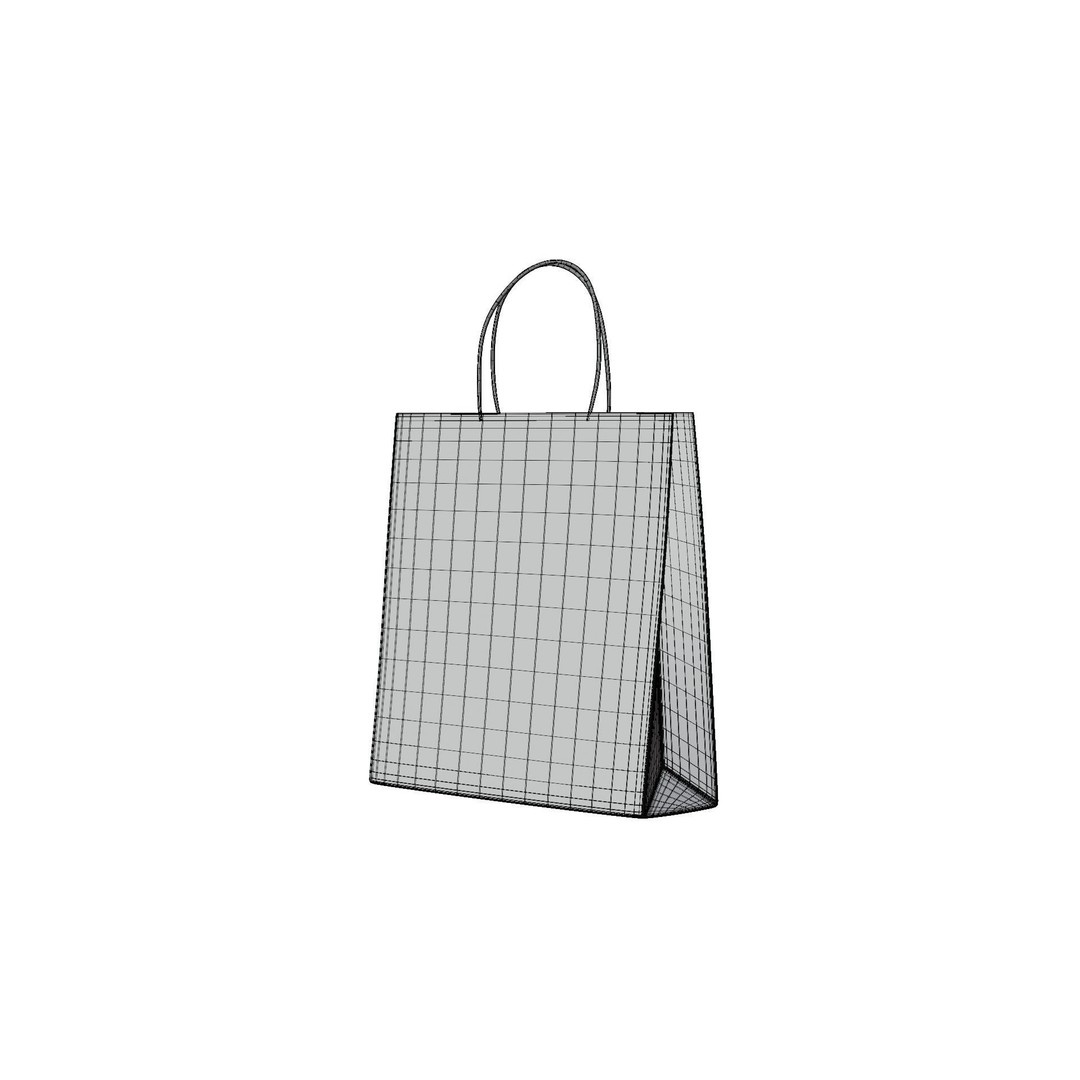 Christmas Gift Bag 3D Model – Festive Decoration with PBR Textures, FBX - View 11