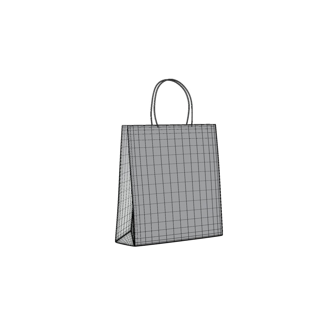 Christmas Gift Bag 3D Model – Festive Decoration with PBR Textures, FBX - View 13
