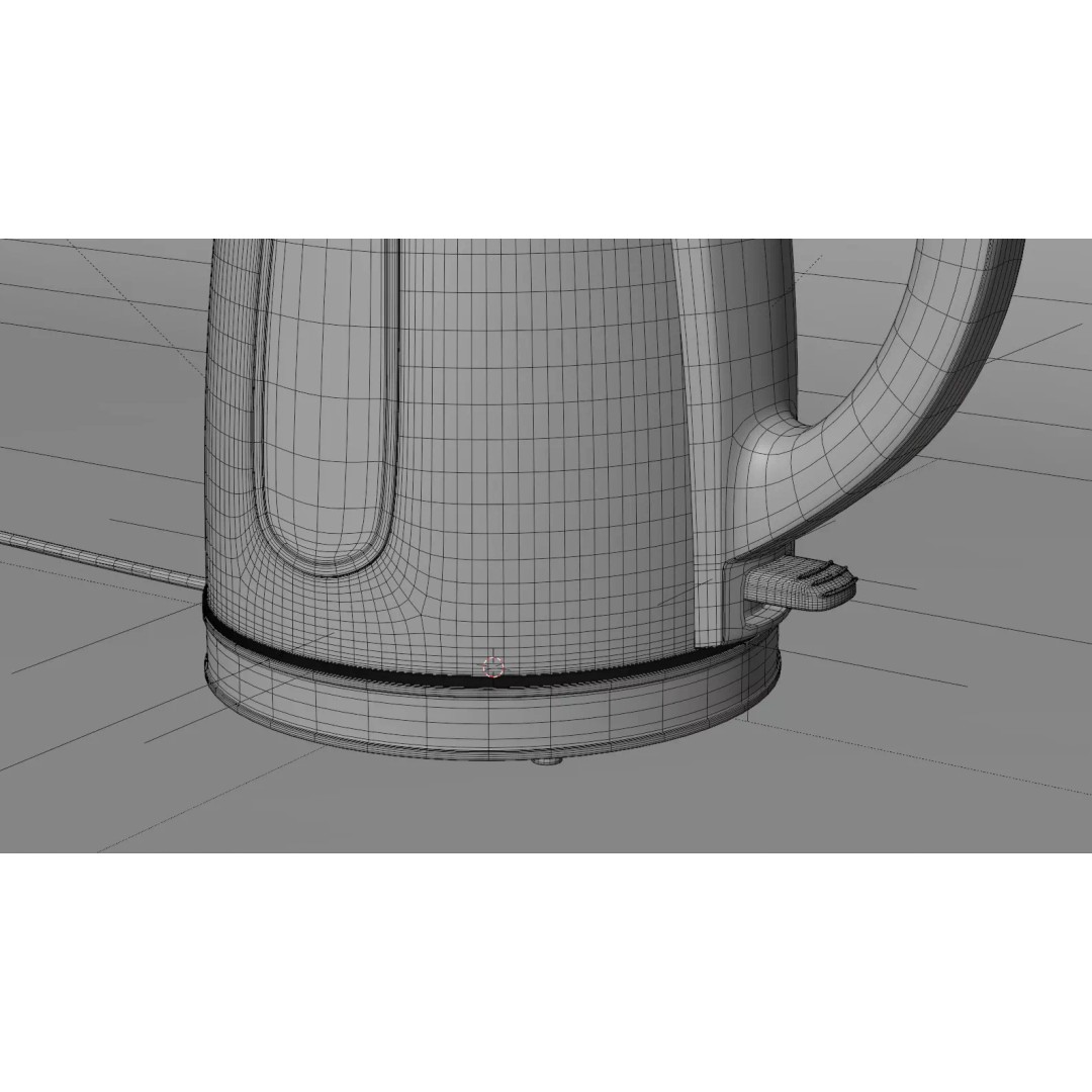 Modern Kettle 3D Model – High Poly Rigged Asset for Animation, FBX - View 14