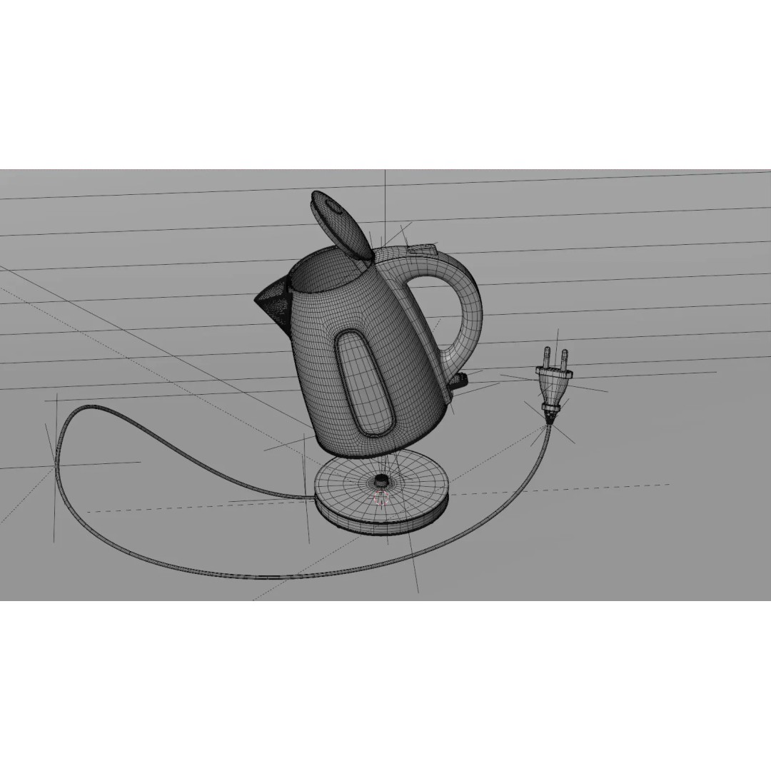 Modern Kettle 3D Model – High Poly Rigged Asset for Animation, FBX - View 15
