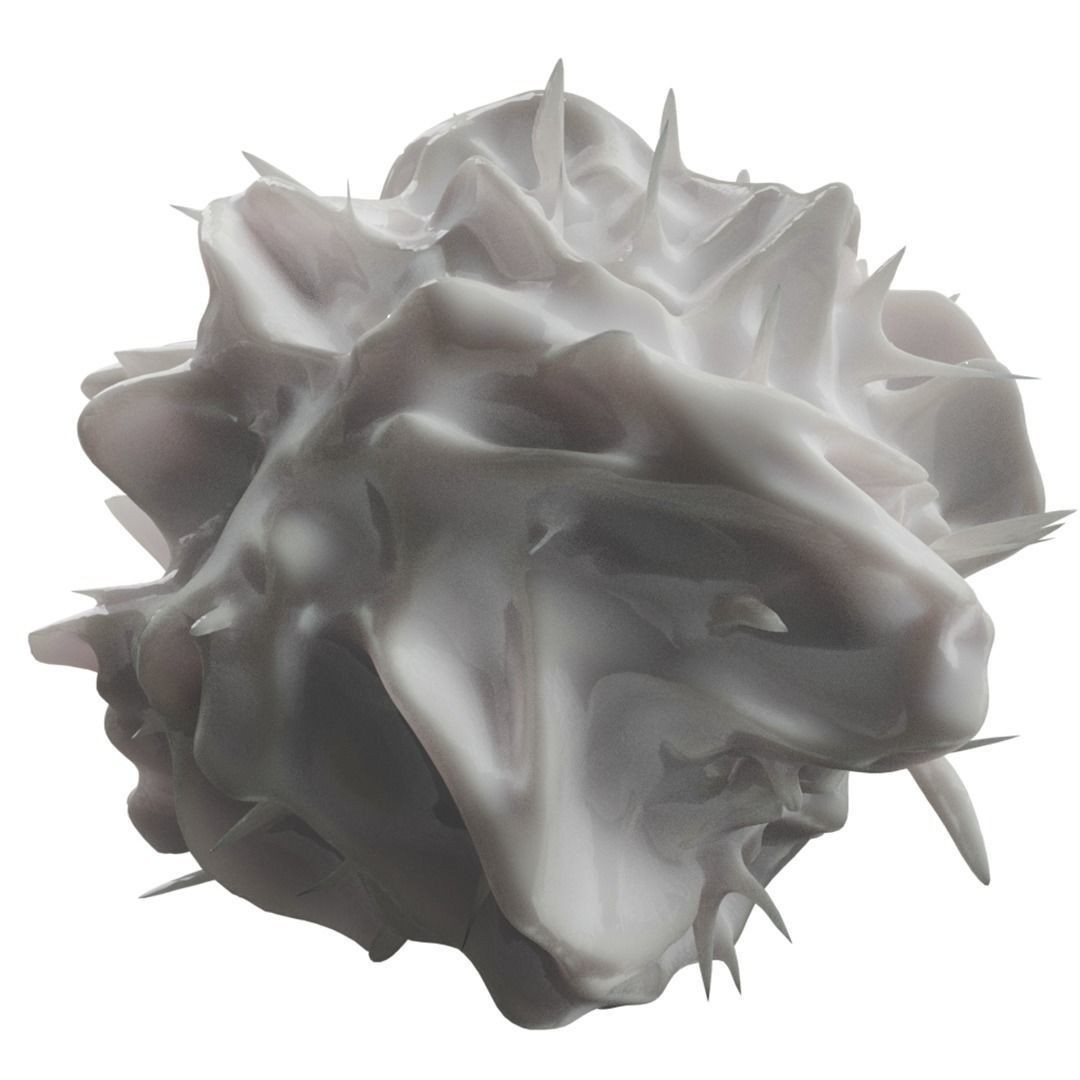 Lymphocytes 3D Model – Detailed Medical Asset, PBR Textures, OBJ - View 7