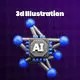 Artificial Intelligence 3D Icon Pack – High-Quality PBR Assets for Design