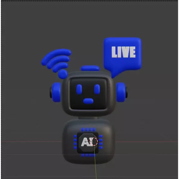 Artificial Intelligence 3D Icon Pack – High-Quality PBR Assets for Design - View 50