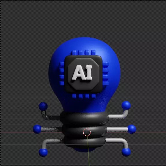 Artificial Intelligence 3D Icon Pack – High-Quality PBR Assets for Design - View 62