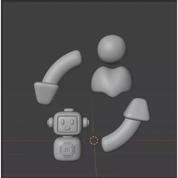 Artificial Intelligence 3D Icon Pack – High-Quality PBR Assets for Design - View 66