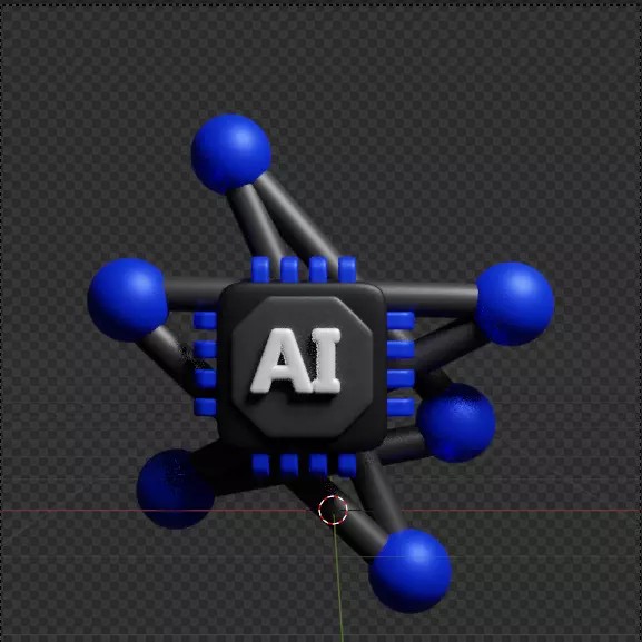 Artificial Intelligence 3D Icon Pack – High-Quality PBR Assets for Design - View 74