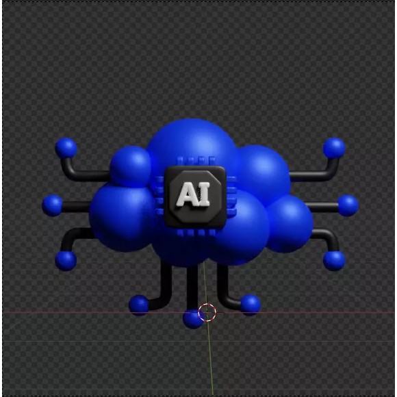 Artificial Intelligence 3D Icon Pack – High-Quality PBR Assets for Design - View 77