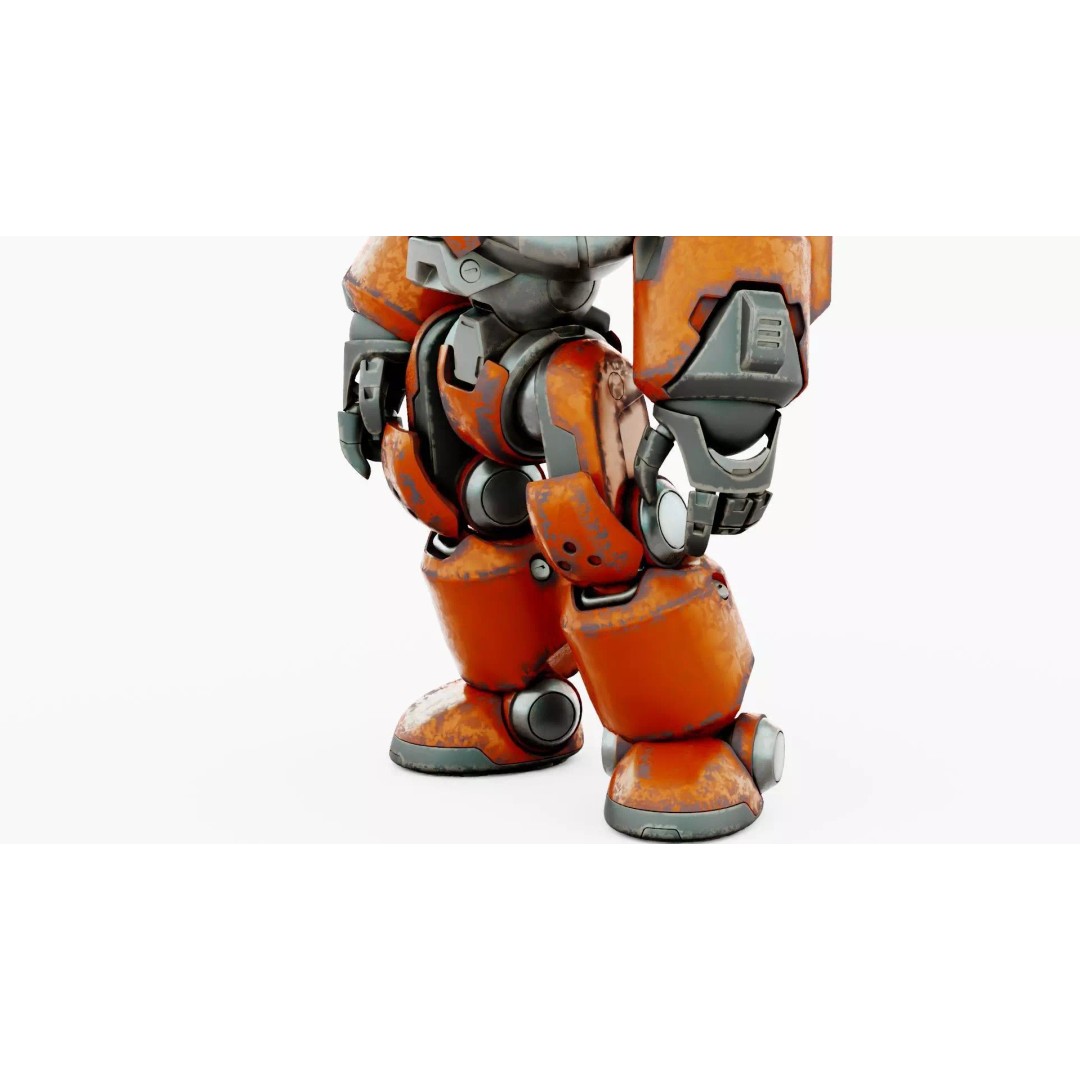 ROBO ZERO-C 3D Model – Rigged Sci-Fi Character for Animation - View 28