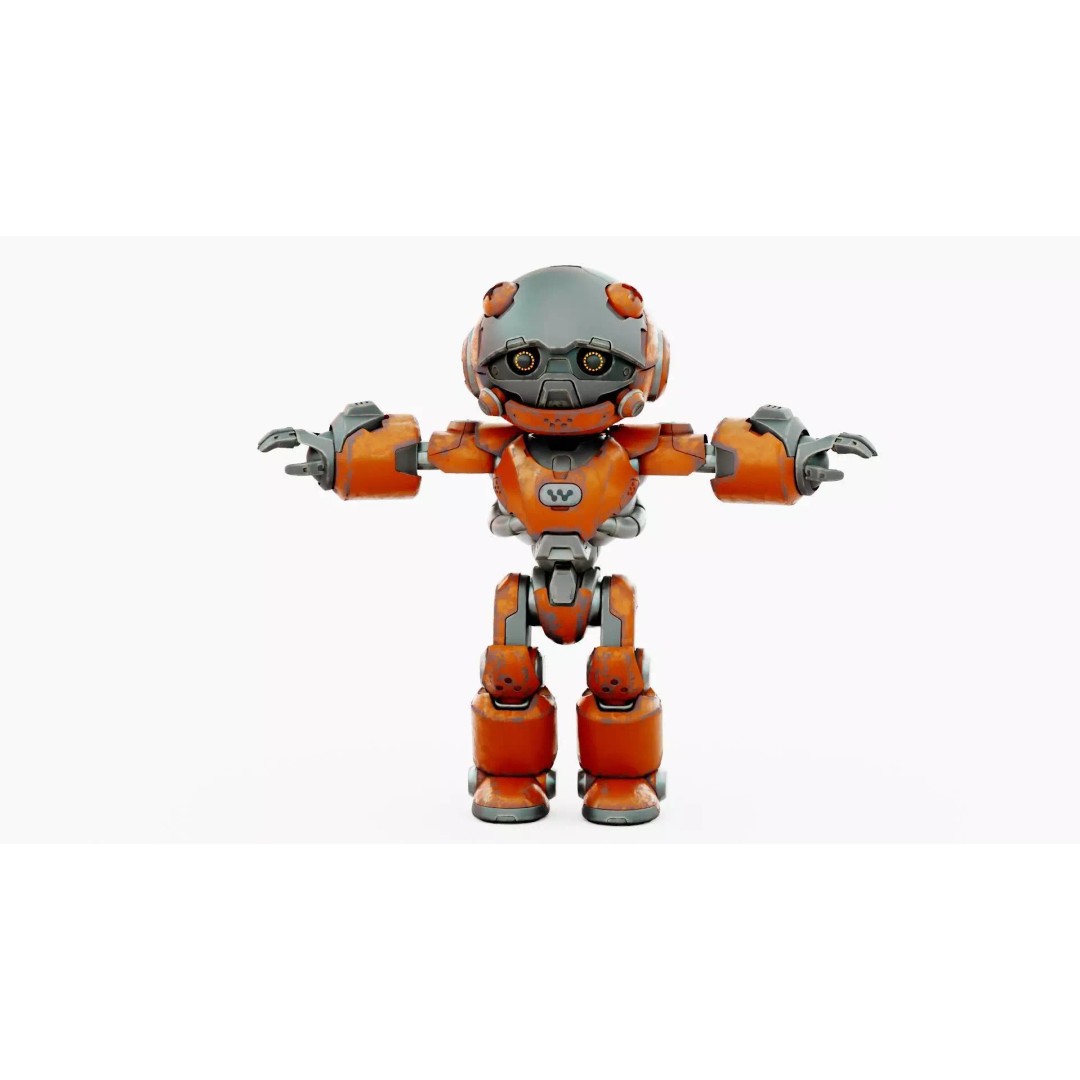 ROBO ZERO-C 3D Model – Rigged Sci-Fi Character for Animation - View 31