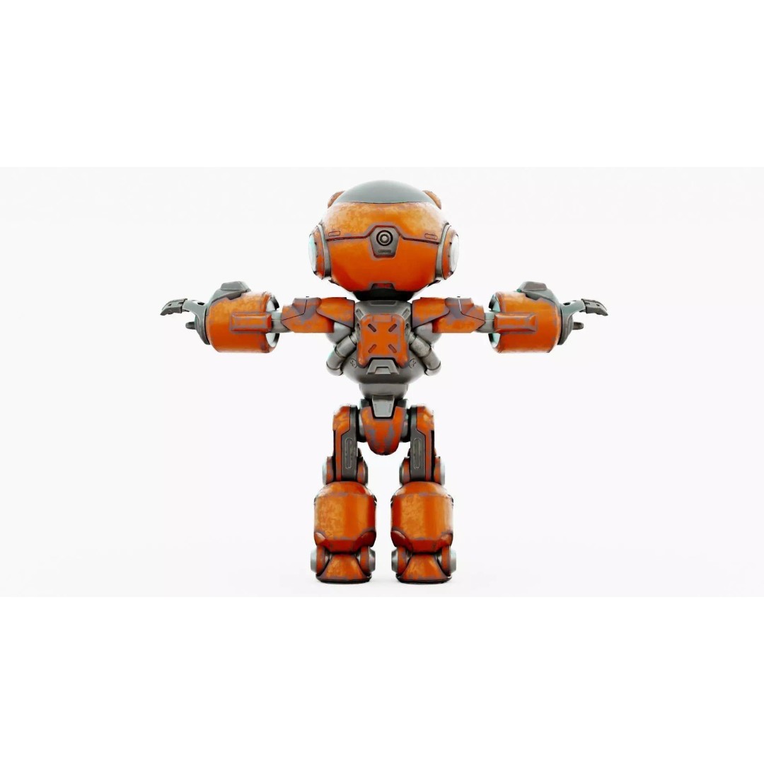ROBO ZERO-C 3D Model – Rigged Sci-Fi Character for Animation - View 32